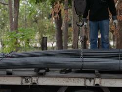 loading Steel rebar Stock Footage