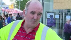 CLEAN: London riot suspects star on giant screen News Clip