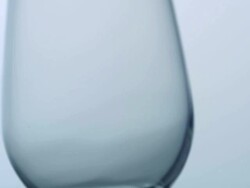 Swinging empty glass, slow motion-close up Stock Footage