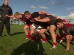 Hartpury College rugby team training News Clip