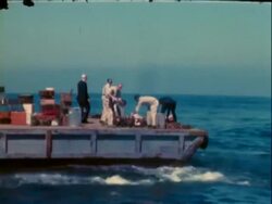 Garbage Barge Stock Footage