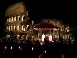 Easter Celebrations in Rome.  Stock Footage