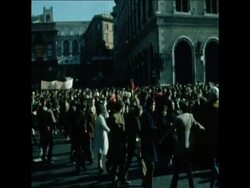 UPITN 6 2 71 DEMONSTRATION ON THE STREETS OF ROME News Clip