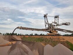 Open cast mining Stock Footage