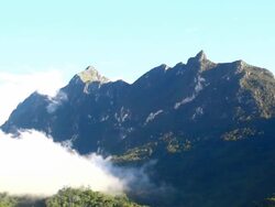 fog and mountain Stock Footage