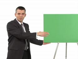 NTSC: Businessman Advertising Stock Footage