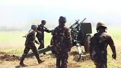 CLEAN : Troops fire artillery at Islamic militants in Philippines News Clip