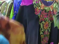 Emirati Traditional Clothing Store Stock Footage