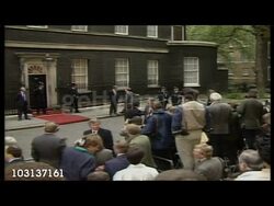 Margaret Thatcher & George Bush (Snr) News Clip