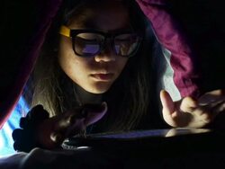 Learning new things from digital tablet Stock Footage