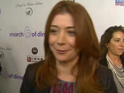 INTERVIEW: Alyson Hannigan at 7th Annual March of Dimes Celebration of Babies on 12/07/2012 in Beverly Hills, CA. Stock Footage
