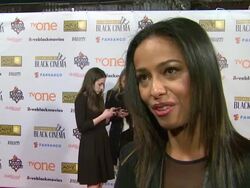 INTERVIEW - Meta Golding on 12 Years a Slave at BFCA Celebration of Black Cinema West Hollywood, CA January 7, 2014 Stock Footage