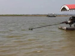 Boat on the lake. Stock Footage