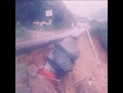 SYND 27 8 76 FLOODS AND LANDSLIDES IN HONG KONG News Clip