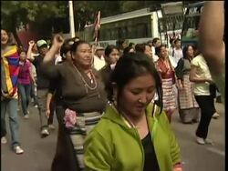 Hundreds of Tibetan exiles march in protest News Clip