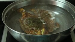 Cooking seafood Stock Footage