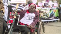 CLEAN : Kenyan bomb victims march for US compensation News Clip