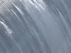 Water Over A Spillway Stock Footage