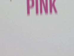 ATMOSPHERE: Signage at St. John's Health Center's Power Of Pink Benefiting The Margie Petersen Breast Center Stock Footage