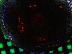 HD Rotating Disco Ball Close-up (Loopable) Stock Footage