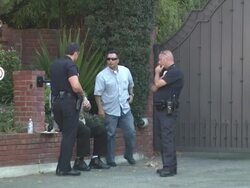 Michael Jackson Tribute At Jackson Family Home Stock Footage
