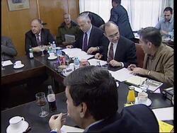 MIDDLE EAST: ISRAEL AND PALESTINIANS AGREE TO RESUME TALKS UPDATE News Clip