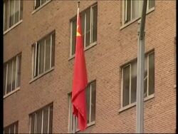 Demonstration outside Chinese embassy Instructional Video