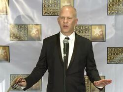 SPEECH - Ryan Murphy at the 2014 Critics' Choice Television Awards Stock Footage