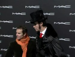 Olympus Fashion Week Fall 2006 MAC Chinese Dress Party Inside Stock Footage