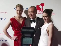 Katharina Harf, Joe Zee and Olivia Palermo at the DKMS' 4th Annual Gala: Linked Against Leukemia - Arrivals at New York NY. (Footage by WireImage Video/GettyImages) Stock Footage