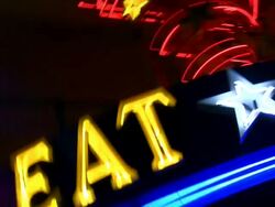 HD 1080i Las Vegas Neon Lights flickering 30 Stock Footage