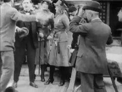 Early movie film set Stock Footage