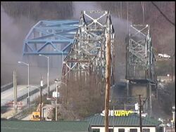 Pennsylvania's Department of Transportation has used 12 pounds of explosives to bring one of the state's most structurally problematic bridges crashing into the Monongahela River. News Clip