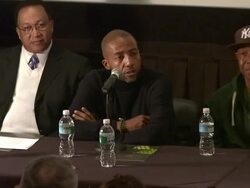 Russell Simmons Announces His New Daytime Job at Press Conference Stock Footage