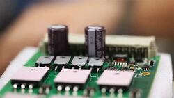 Circuit board - close up Stock Footage