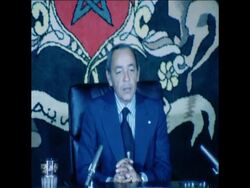 SYND 10 7 77 KING HASSAN SPEECH IN RABAT News Clip