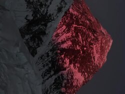 Vertical shot of Time-lapse of Mount Everest at sunset. Stock Footage