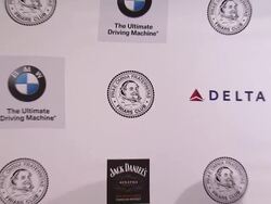 ATMOSPHERE: signage at The Friars Club Testimonial Dinner Honoring Don Rickles Stock Footage