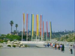 Entrance to the Los Angeles Zoo Stock Footage