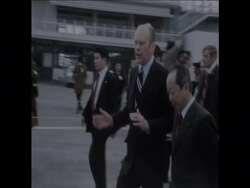 SYND 2 12 75 JAPANESE PRIME MINISTER MIKI ADDRESSING TRANSPORT STRIKERS News Clip