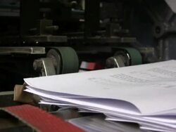 Folding Machine Stock Footage