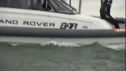 Duke and Duchess aboard Land Rover motor boat News Clip