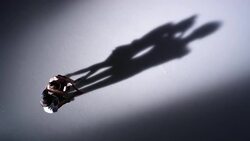 SLO MO CS Figure skating pair performing a figure Stock Footage