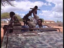 SOMALIA: WARLORD HUSSEIN AIDID SUFFERS SET BACK News Clip