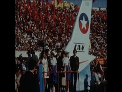SYND 7 11 71 ALLENDE CELBRATES FIRST YEAR OF PRESIDENCY News Clip