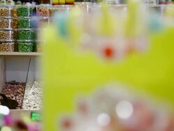 Shop with nuts, seeds and dried fruits Stock Footage