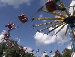 Rides at the Delaware County Fair. Stock Footage