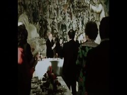 UPI 1-12-73 GOLDA MEIR ADDRESSES AMERICAN BUSINESSMAN ON CEASEFIRE News Clip