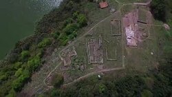 Bulgaria Stone Age Cult Complex Stock Footage