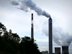 Coal Nuke Power Wide Stock Footage